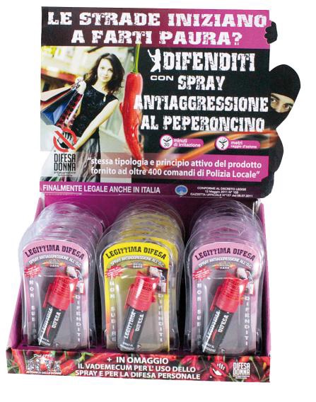Spray Antiaggressione Al Peperoncino