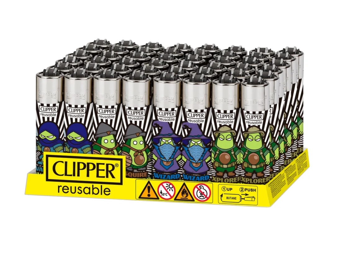 Accendino Clipper Large Avocados Legend x 48pz