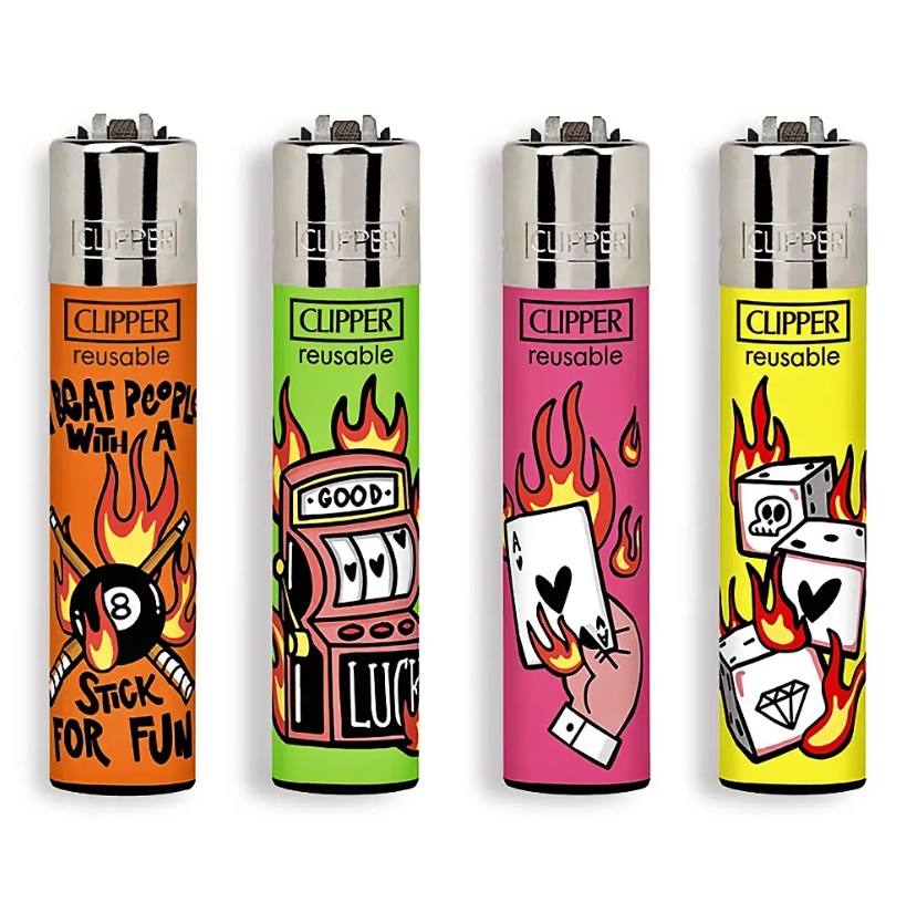 Accendino Clipper Large Games On Fire x 48pz - Clicca l'immagine per chiudere