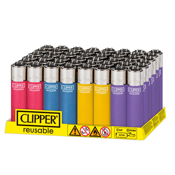 Accendino Clipper Large Metallic 5 x 48pz