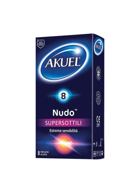 Akuel Nudo Supersottili 8pz Farmacia