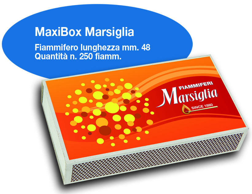 Fiammiferi Maxi Box Marsiglia x 10 scatoline