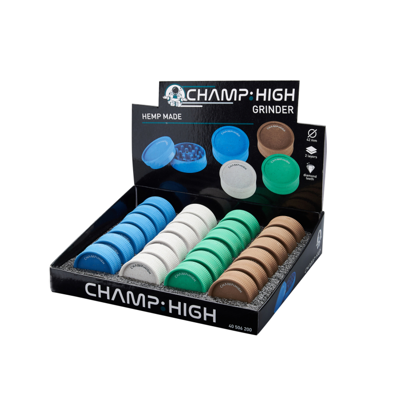 Grinder Champ High Hemp Made 2 Parti Diametro 4.2Cm x 24pz